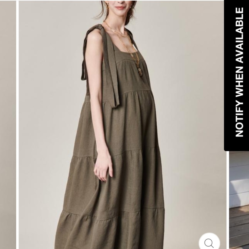 ISO Strappy Linen Dress